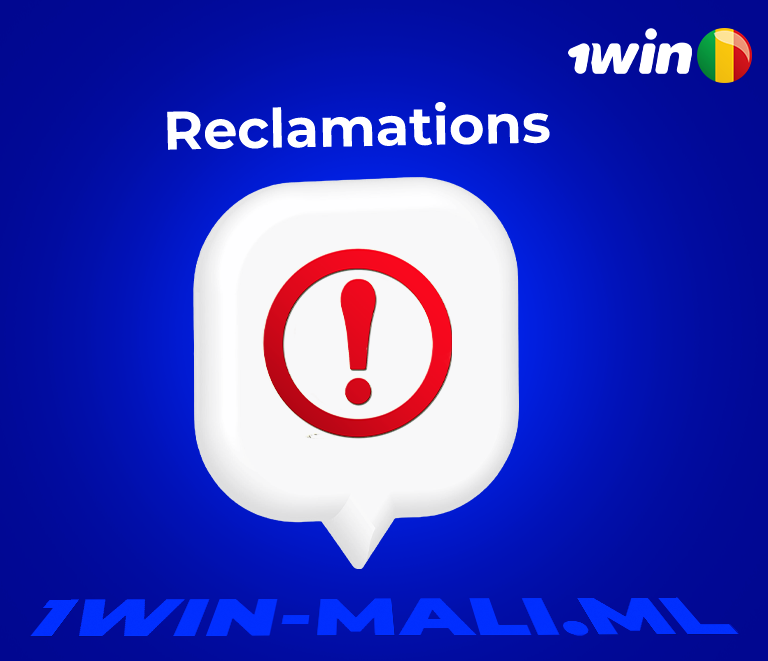 Comment contacter le service client 1win Mali ? 8 Comment puis-je faire des réclamations chez 1win Mali ?